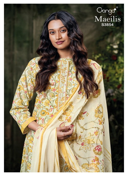Maeilis 3854 By Ganga Pure Wool Salwar Suit Online Wholesale
